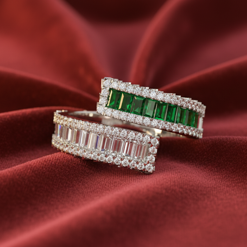 Dual-Band Emerald and Diamond
