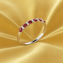 Load image into Gallery viewer, Ruby With Dimaond Nineteen Stone