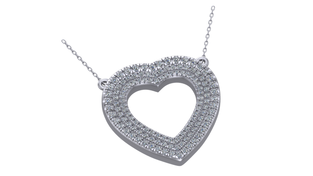 Modern Multi-Row Heart