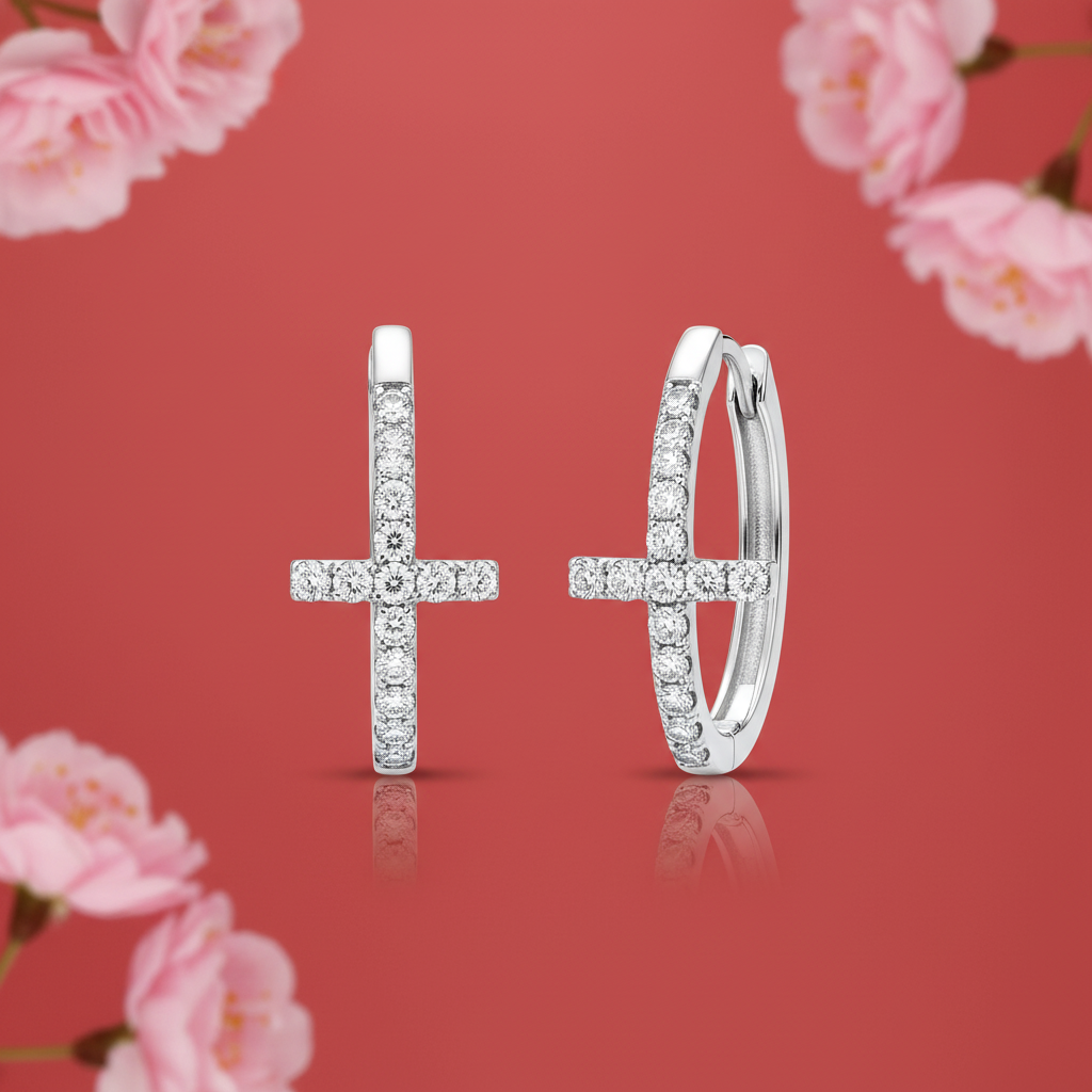 Sparkling Cross Delicate Diamond