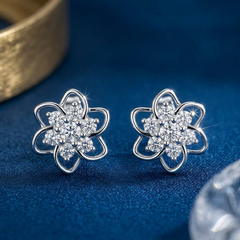 Floral Diamond Bloom Petal Open Airy Garden-Inspired Radiating Feminine Luxury