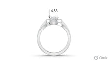 Load image into Gallery viewer, Vintage Inspired Multi-Diamond Encrusted Cluster