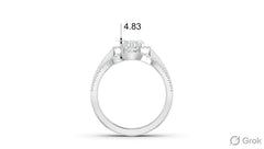 Vintage Inspired Multi-Diamond Encrusted Cluster
