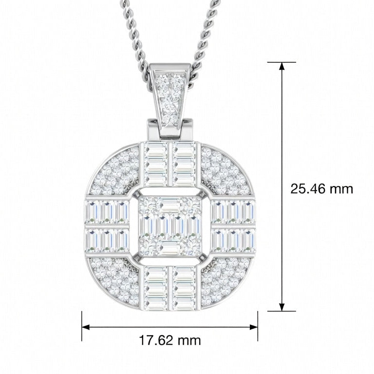 Baguette Cluster Oval Shape Diamond Radiance