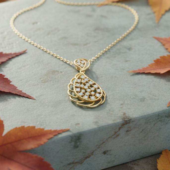 Teardrop Lattice Diamond Cascade Radiance