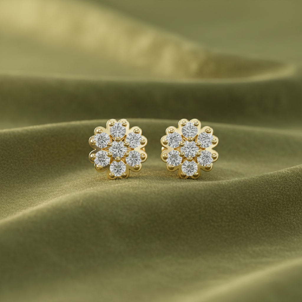 Botanical Cluster Organic Diamond Splendour