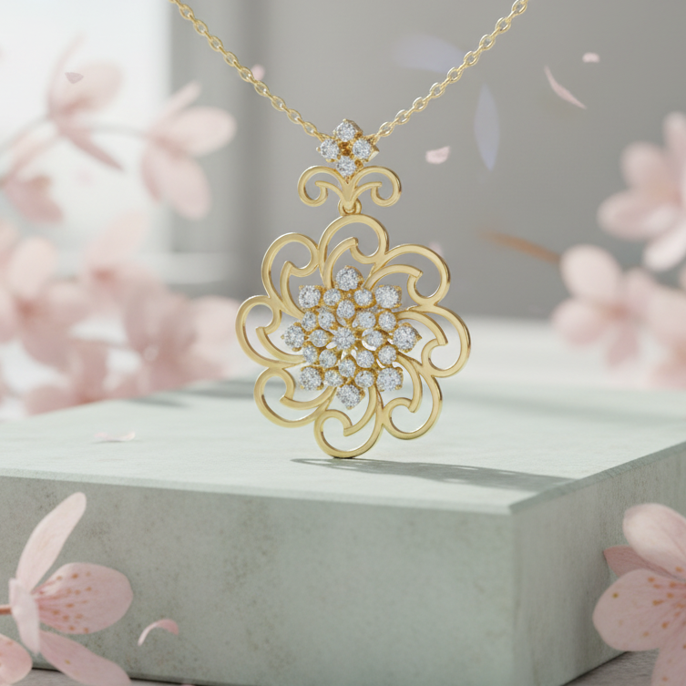 Modern Openwork Spiral Diamond