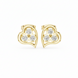 Open-Frame Sculpted Heart Diamond