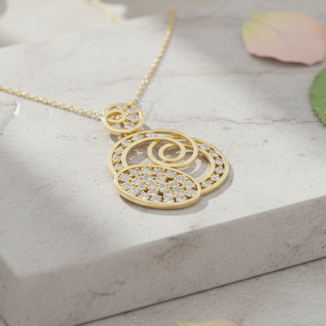 Filigree Spiral Halo Luminary Diamond