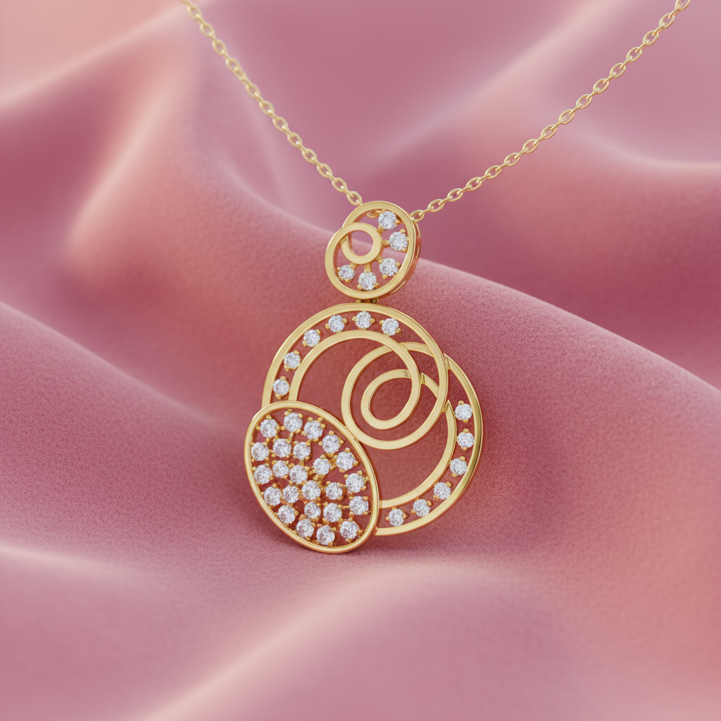 Filigree Spiral Halo Luminary Diamond