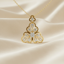 Load image into Gallery viewer, Sculptural Leaf Trio Carved Diamond