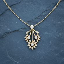 Load image into Gallery viewer, Streamline Floral Horizontal Row Petal Constellation Diamond