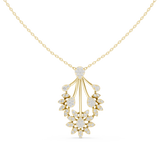 Streamline Floral Horizontal Row Petal Constellation Diamond