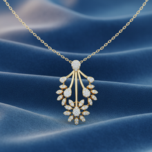 Load image into Gallery viewer, Streamline Floral Horizontal Row Petal Constellation Diamond