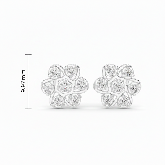 Floral Bloom Cluster Diamond Luminary