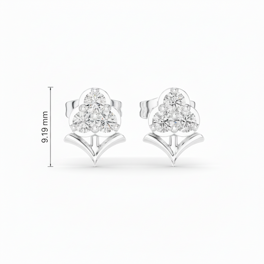 Single Petal Upright Bloom Diamond Radiance