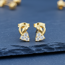 Load image into Gallery viewer, Contemporary Leaf Silhouette Diamond Brilliance