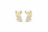 Contemporary Leaf Silhouette Diamond Brilliance