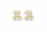 Four-Lobe Butterfly Clover Wing Diamond Luminary