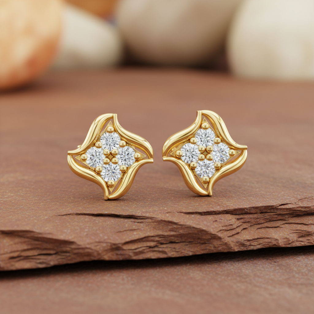 Four-Stone Floral Diamond Sovereign