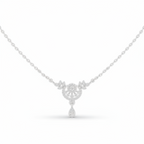 Modern Geometric Leaf Drop Diamond