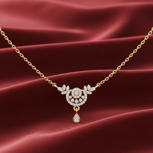 Load image into Gallery viewer, Modern Geometric Leaf Drop Diamond