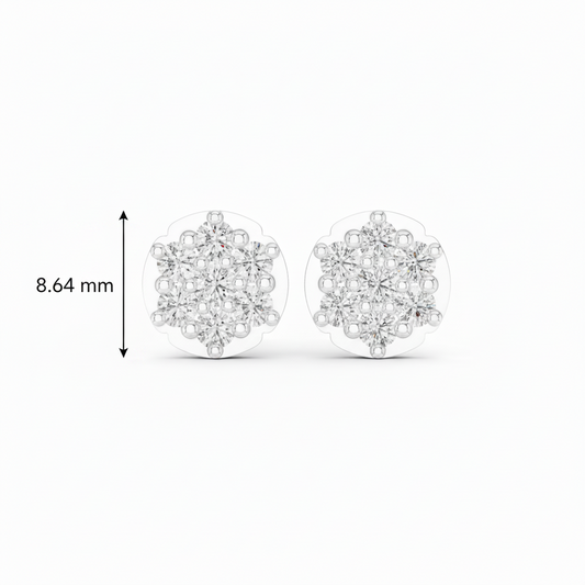 Floret Rosette Form Scatter Diamond Prestige
