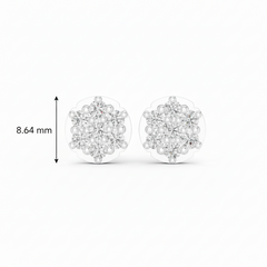 Floret Rosette Form Scatter Diamond Prestige