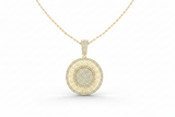 Classical Labyrinth Luminary Greek Key Medallion Diamond