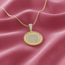 Load image into Gallery viewer, Classical Labyrinth Luminary Greek Key Medallion Diamond