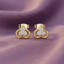 Load image into Gallery viewer, Trinity Heart Bloom Sparkle Diamond Brilliance