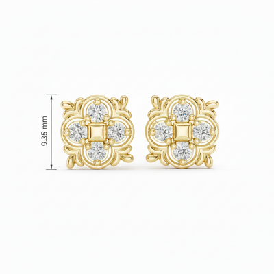 Filigree Flower Slab Scatter Diamond