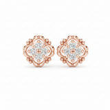 Modern Sprig Square Petal-Frame Diamond