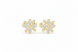 Floral Dew Drop Cluster Diamond