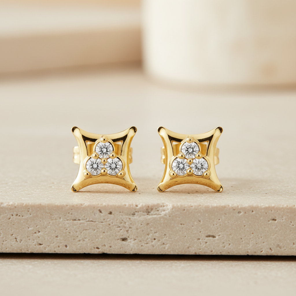 Royal Square Bloom Regal Facet Sparkle Diamond