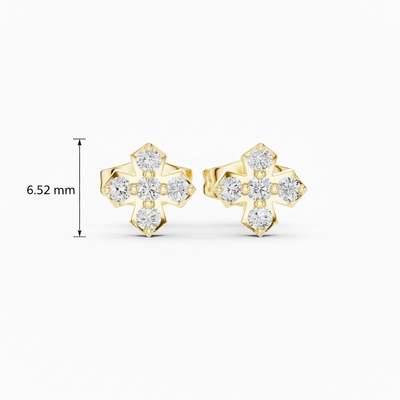 Architectural Symmetry Cross Glow Diamond