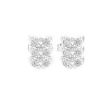 Three Petal Constellation Halo Sparkle Natural Diamond