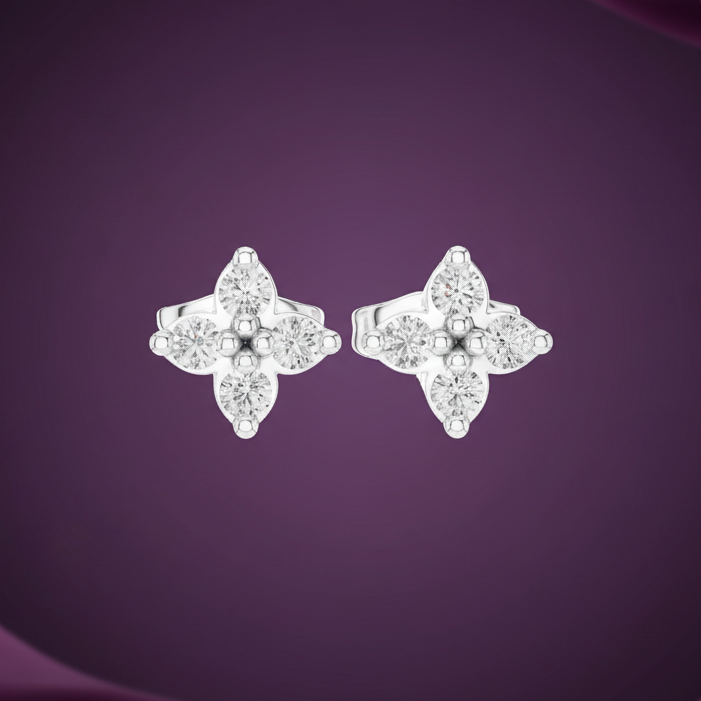 Beaded Four-Cluster Diamond