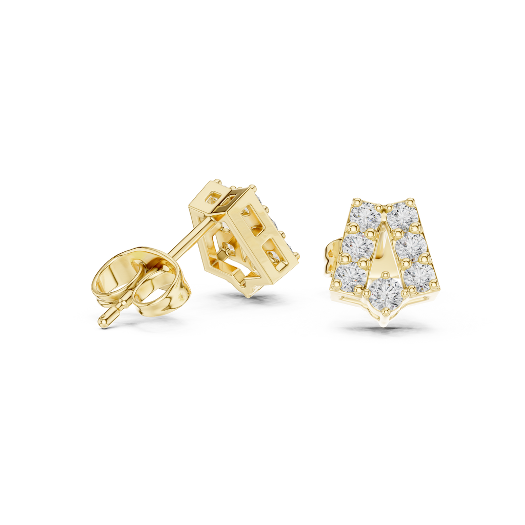 Sculpted Chevron Motif Diamond