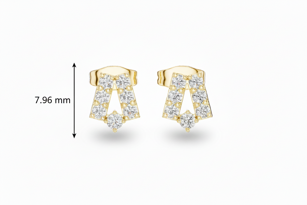 Sculpted Chevron Motif Diamond