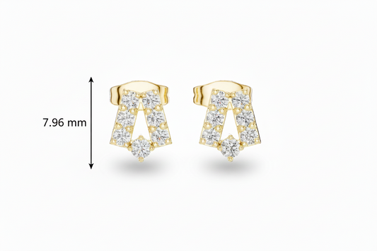 Sculpted Chevron Motif Diamond