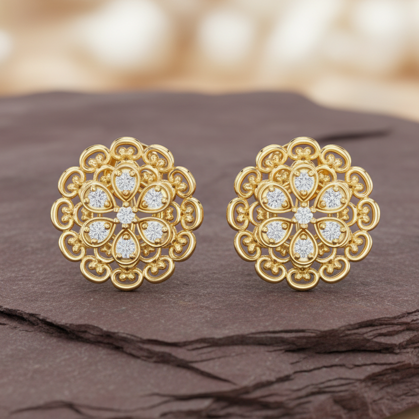 Ornate Filigree Mandala Diamond