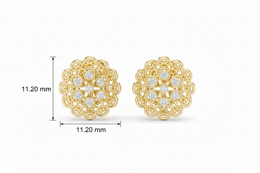 Ornate Filigree Mandala Diamond
