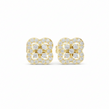 Luxe Intricate Gold Diamond Quatrefoil