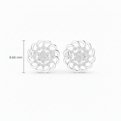 Gemini said Gilded Openwork Filigree Diamond-Cluster