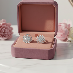 Gemini said Gilded Openwork Filigree Diamond-Cluster