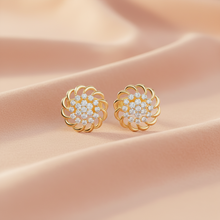 Load image into Gallery viewer, Gemini said Gilded Openwork Filigree Diamond-Cluster