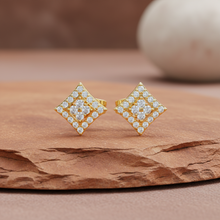Load image into Gallery viewer, Gilded Mosaic Pave Diamond Square