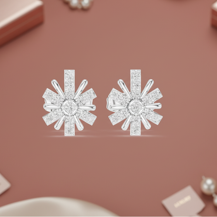 Natural Diamond Firework Motif