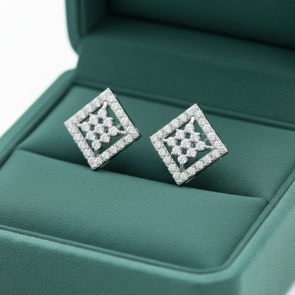 Elegant Marquise Design and Round Diamond Lattice